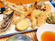 穴子と海老と野菜の天ぷら